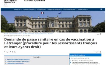 Procédure pour obtenir le Passe Sanitaire pour les français de l'étranger